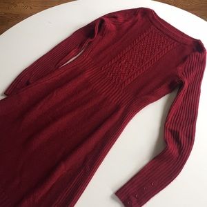 The Limited Red Sweater Dress